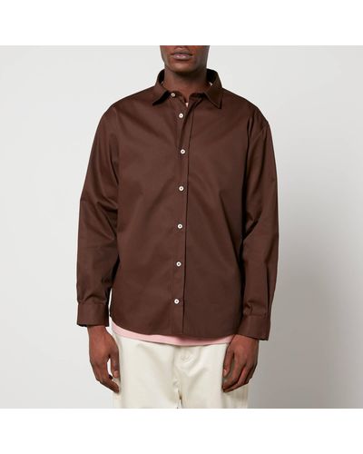 Drole de Monsieur La Chemise Nfpm Woven Shirt - Brown