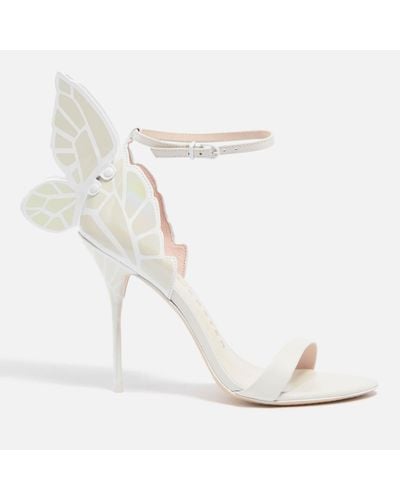 Sophia Webster Chiara Leather Heeled Sandals - White