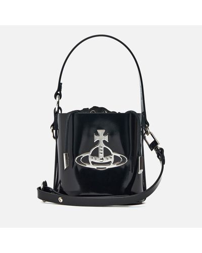 Vivienne Westwood Daisy Small Faux Leather Bucket Bag - Black