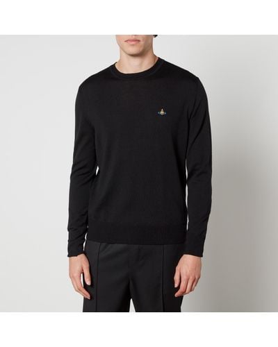 Vivienne Westwood Cotton And Cashmere-Blend Sweater - Black