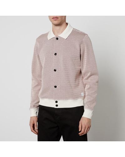 PS by Paul Smith Jacquard-Knit Cardigan - Pink