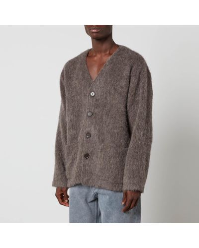 Our Legacy Brushed-Knit Cardigan - Brown
