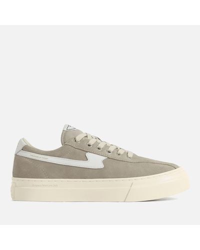 Stepney Workers Club Dellow S-Strike Brushed Suede Trainers - Grey