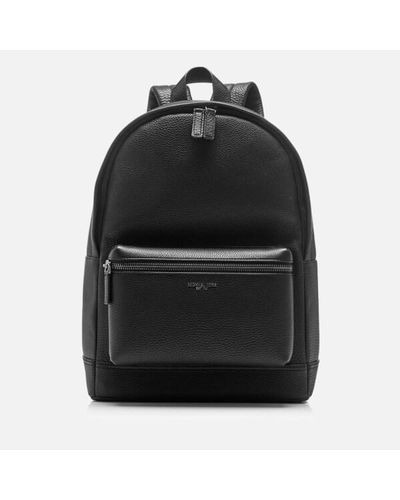 bryant retro stripe leather backpack