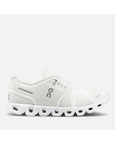 On Shoes Cloud 5 Running Mesh Sneakers - White