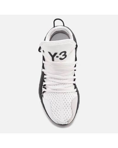 Y-3 Leather Y3 Kusari Trainers in White - Lyst