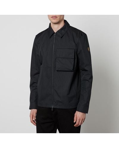 Belstaff Runner Cotton-Blend Overshirt - Black