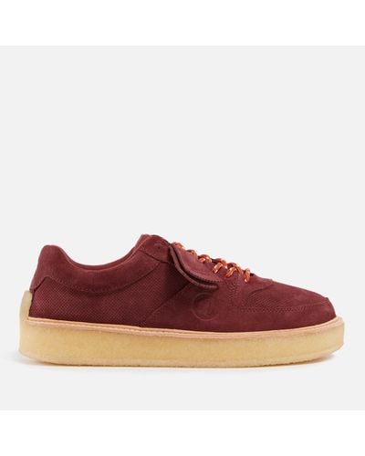 Clarks X Ronnie Fieg Sandford Suede Sneakers - Red