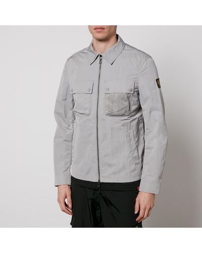 Belstaff Outline Cotton And Nylon-Blend Overshirt - Gray