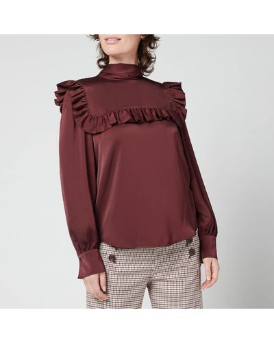 See By Chloé Washed Satin Blouse - Pink
