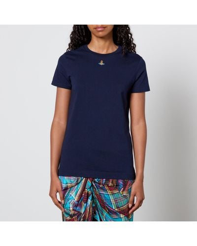 Vivienne Westwood Peru Orb Cotton-Jersey T-Shirt - Blue