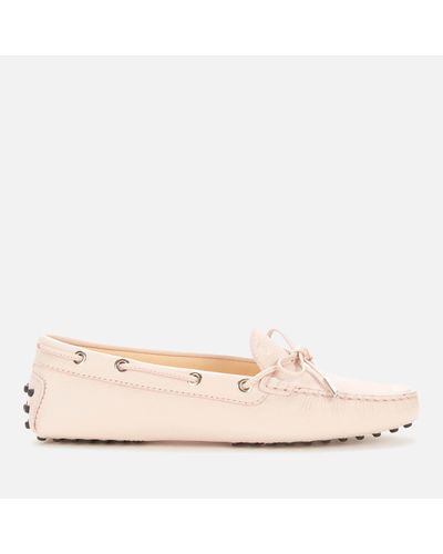 Tod's Heaven Suede Driving Shoes - Pink