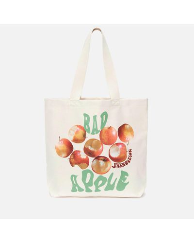 JW Anderson Printed Canvas Tote Bag - White