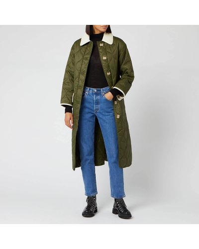 Barbour Alexa Chung Annie Quilt Jacket in Green - Lyst