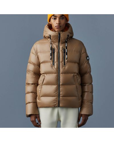 Mackage Victor Water-resistant Nylon Light Down Jacket - Natural