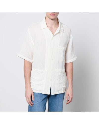 Barena Donde Cotton And Linen-Blend Shirt - White