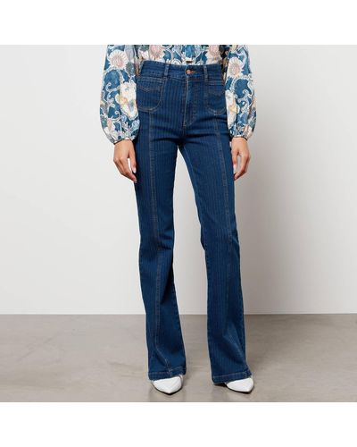 See By Chloé See By Chloe Flare Leg Denim Jeans - Blue