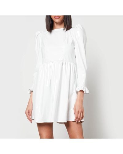 BATSHEVA Prairie Pvc Mini Dress - White