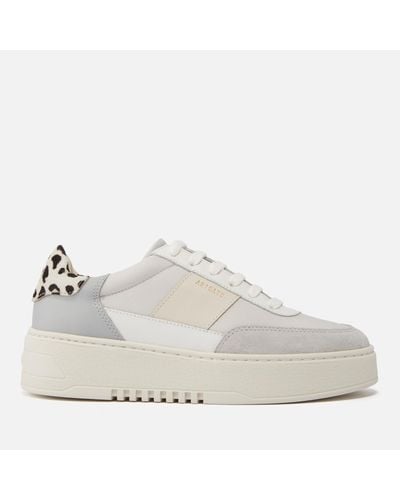 Axel Arigato Orbit Vintage Leather And Suede Trainers - White