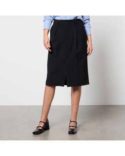 Ami Paris Crepe Skirt - Black