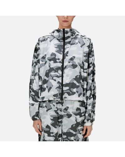 Rains Naha Camouflage-Print Nylon Jacket - Blue