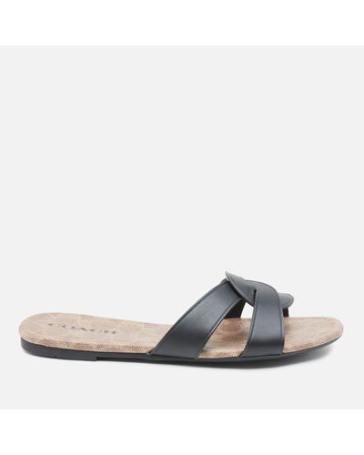 essie leather sandals