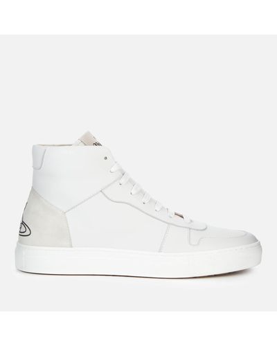 Vivienne Westwood Apollo Leather Hi-Top Sneakers - White