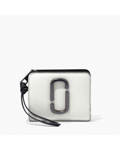 Marc Jacobs Snapshot Mini Compact Leather Wallet - White