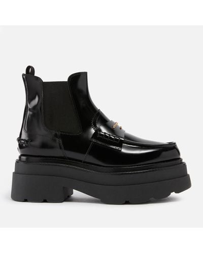 Alexander Wang Carter Leather Platform Chelsea Boots - Black