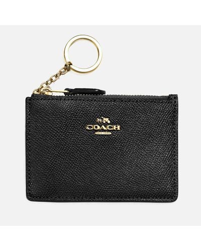 COACH Crossgrain Mini Skinny Id Wallet - Black