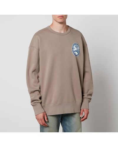 KENZO Tiger Cotton-Jersey Sweatshirt - Brown