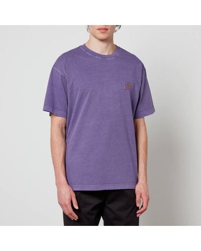 Carhartt Carhartt Nelson Cotton T-shirt - Purple