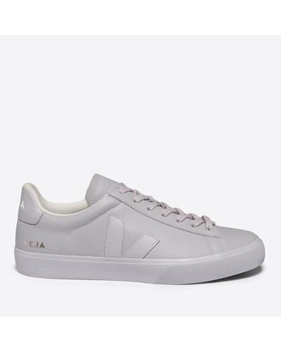 Veja Campo Chrome-free Leather Sneakers - Gray