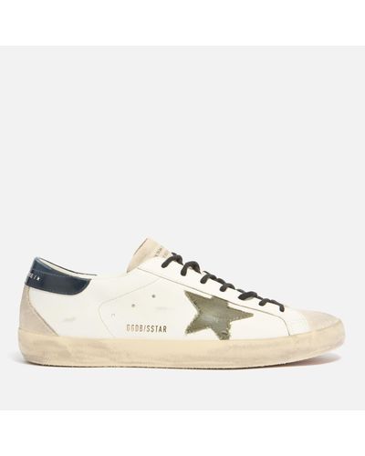 Golden Goose Superstar Leather Trainers - Natural