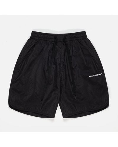 MKI Miyuki-Zoku Crinkle Nylon Shorts - Black