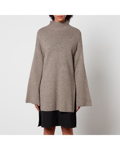 By Malene Birger Camira Wool-Blend Sweater - Gray