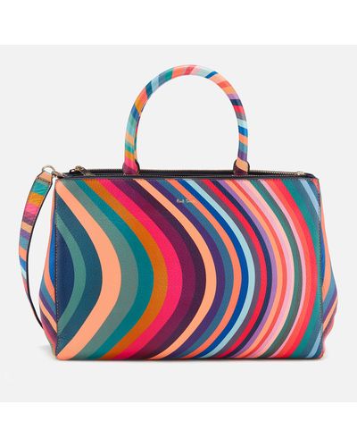 Paul Smith Top Handle Swirl Tote Bag - Multicolour