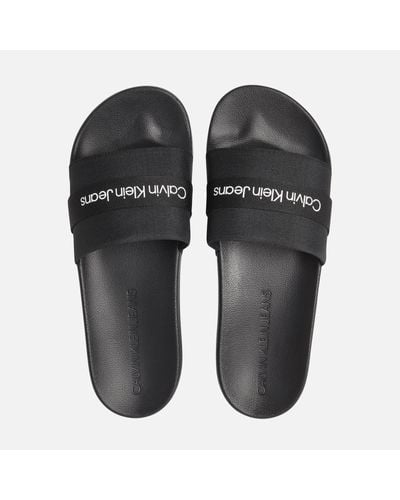 Calvin Klein Fargos Slide Sandals - Black
