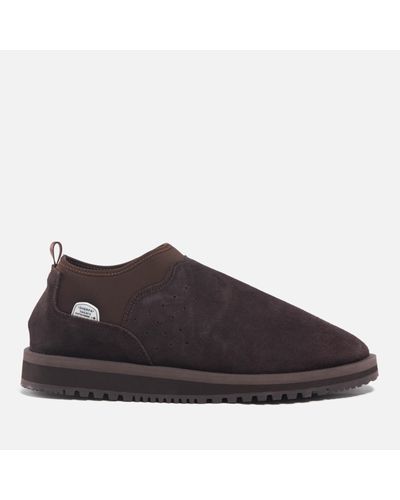 Suicoke Ron-M2Ab-Mid Suede And Jersey Boots - Brown