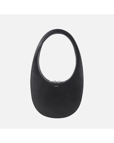 Coperni Leather Swipe Bag - Black