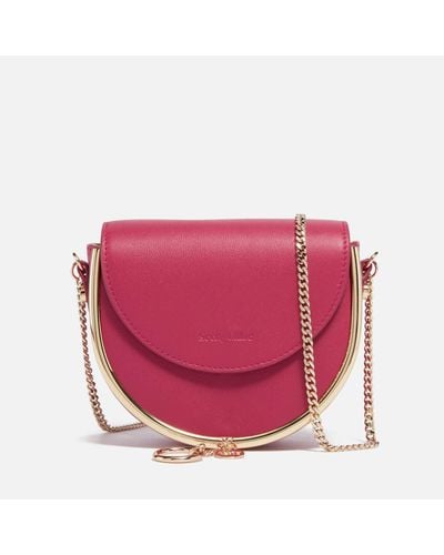 See By Chloé Leather Mara Evening Clutch - Pink