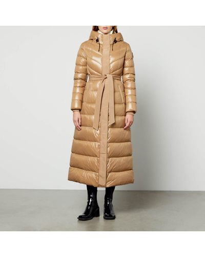 Mackage Calina Quilted Shell Down Coat - Natural
