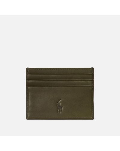 Polo Ralph Lauren Smooth Leather Cardholder - Green