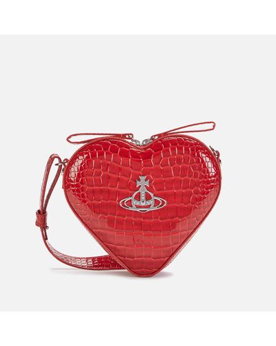 Vivienne Westwood Ella Heart Cross Body Bag - Red
