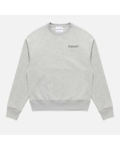 MKI Miyuki-Zoku Phonetic Cotton-Blend Sweatshirt - Grey