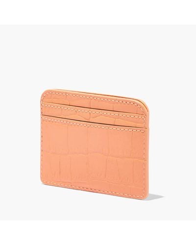 Marc Jacobs Snapshot Croc Embossed New Card Case - Orange