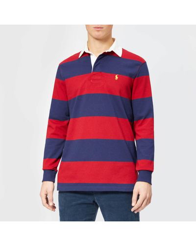 ralph lauren rugby shirt red