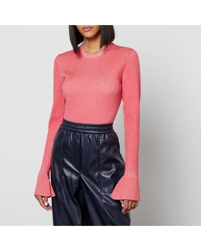 3.1 Phillip Lim Ribbed Wool Sweater - Red