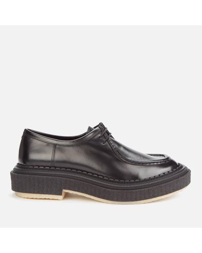 Adieu Type 153 Leather Crepe Sole 2-eye Shoes - Black