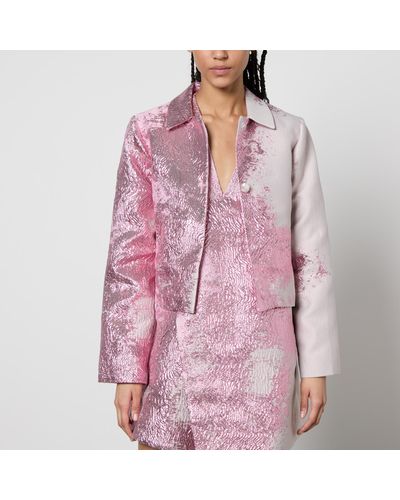 Stine Goya Kiana Jacquard Jacket - Pink